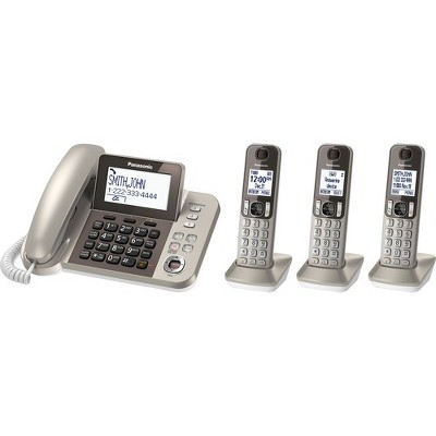 Panasonic KX-TGF353N DECT 6.0 Cordless Phone - Champagne Gold - 1 x Phone Line - Speakerphone