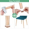 Unique Bargains Silicone Cups Felt Furniture Pads for Hardwood Floors 24 Pcs - 4 of 4