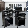 Vynxaria Utility Storage Cabinets - High Capacity 8-Drawer Rolling Tool Chest, 24.2"W x 42.8"H x 13"D, Black - 4 of 4