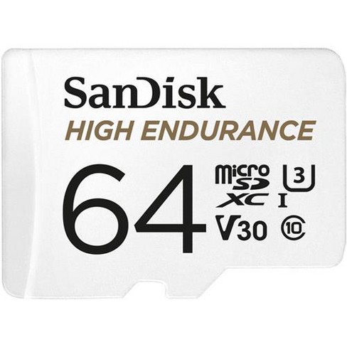 Sandisk 64gb High Endurance Uhs I Microsdxc Memory Card With Sd Adapter 100mb S Read 60mb S Write Target
