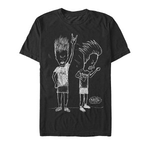 Men's Beavis and Butt-Head Rock Forever Sketch T-Shirt - 1 of 4