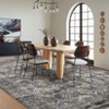 COZONY Washable Vintage Boho Area Rug, Stain Resistant Non-Slip Floral Carpet for Living Room Dining Room Bedroom - 4 of 4