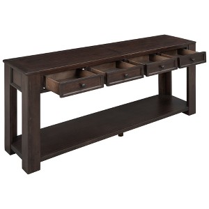 NicBex 63''Console Table with 4 Storage Drawers and Bottom Shelf Entryway Table Narrow Long Suitable for Entryway,Living Room - 1 of 4