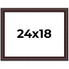 PosterPalooza | Linear Brown Picture Frame - UV Acrylic, Backing Board, Hanging Hardware Included - 2 of 4