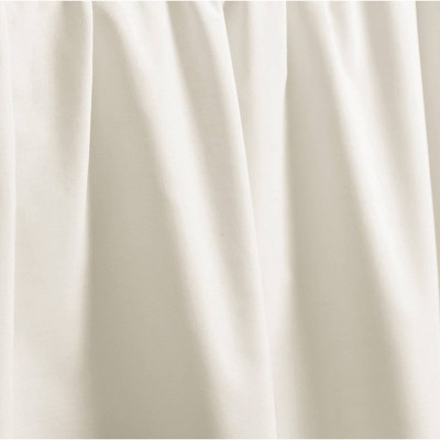 Ivory Cotton Twin Ruffled Bed Skirt with Split Corner