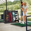 KWPZQEB Golf Storage Garage Organizer, Wooden Golf Clubs Storage Rack with Open Shelves, Extra Golf Club Stand/Holder for Car Garage, Office - 3 of 4
