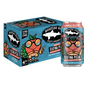 Dogfish Head Festina Peche Ale Seasonal Beer - 6pk/12 fl oz Cans - 1 of 3