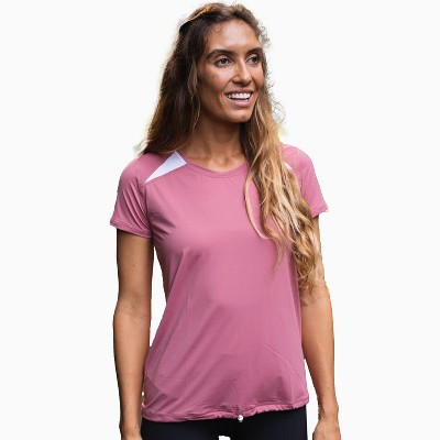 Calypsa Loose Fit Cinched Tee