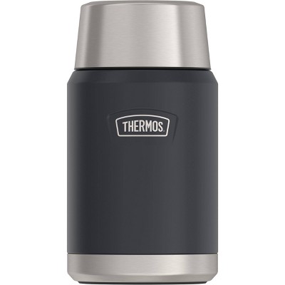 Thermos 24 oz. Granite Black Stainless Steel Food Jar with Spoon