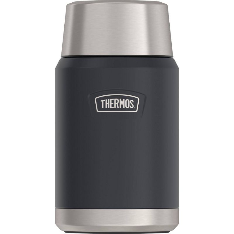 Thermos Icon 24oz Stainless Steel Food Storage Jar with Spoon, 1 of 12