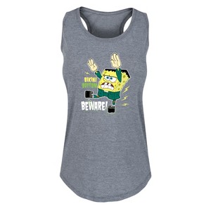Women's - SpongeBob SquarePants - Bikini Bottom Beware Graphic Racerback Tank - 1 of 4