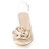 BLISSFUL STEP Women's Pointed Toe Flower Stiletto Heels Slide Mules Sandals - 2 of 4