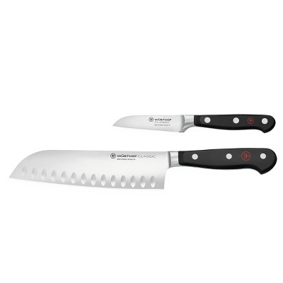  Wusthof Classic 2-Piece Asian Santoku and Paring Knife Set:  Paring Knives: Home & Kitchen