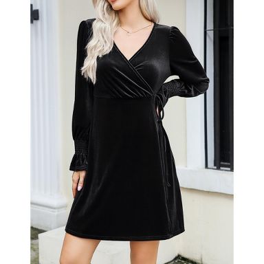 target black velvet dress Black Velvet Dresses