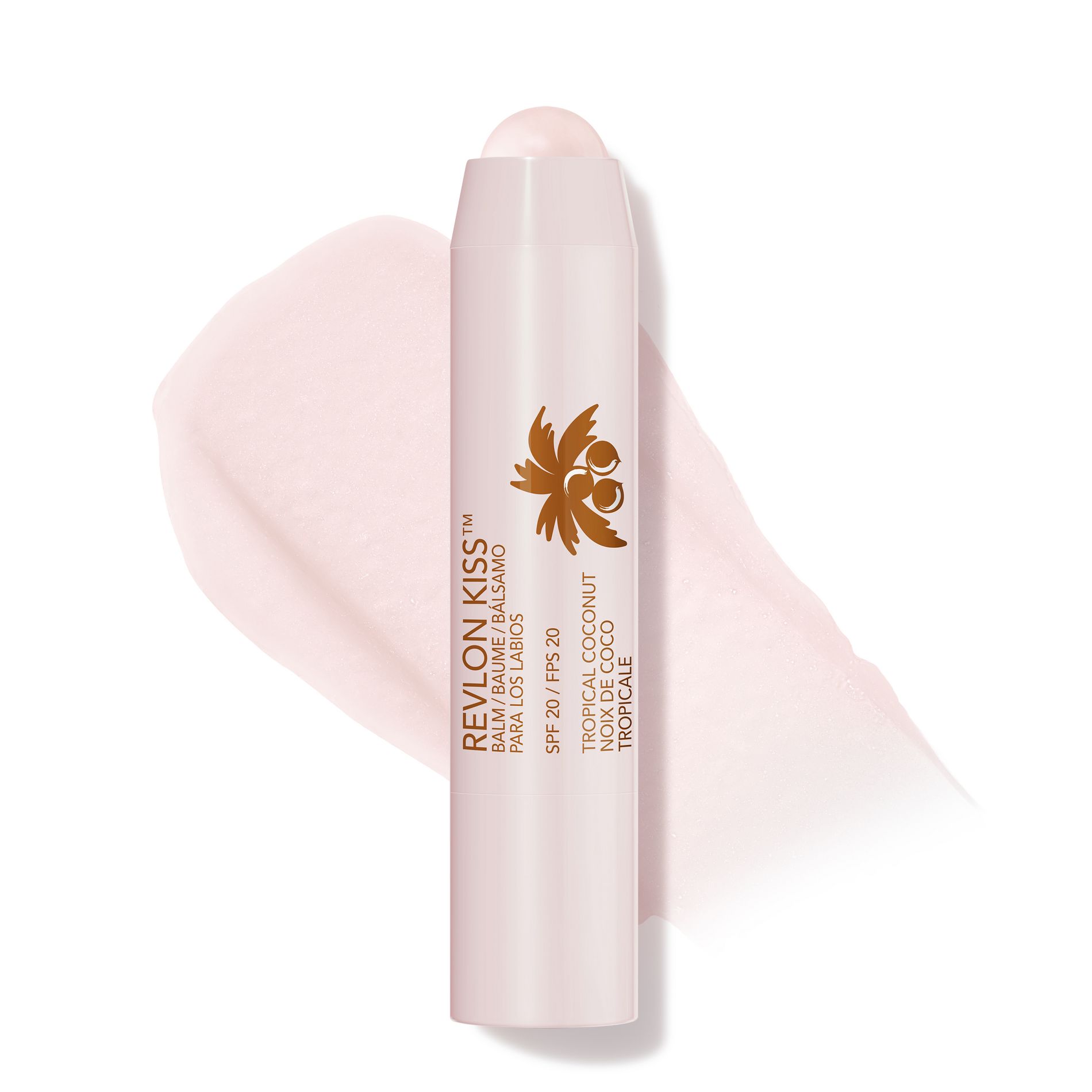 Revlon Kiss Lip Balm with SPF 010 Tropical Coconut - 0.09oz: Moisturizing, Aluminum-Free, Paraben-Free, Sulfate-Free