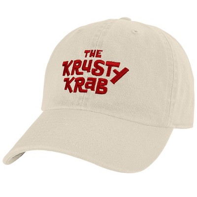 Spongebob The Krusty Krab Logo Adult Dad Cap Cream OS