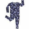 Lev Baby Boys' Bamboo Convertible Zipper Romper – Hockey Print One-Piece Baby Boy Clothes (6–12M to 18–24M) - 2 of 4