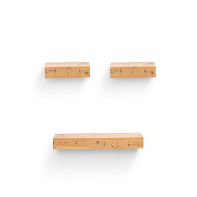 Dsvimoy Planter Stands and Holders Planter Stands Shelf with Invisible Brackets for Home Storage, Beige, 27"*6"*5"