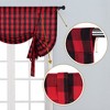 Yarn-Dyed Buffalo Gingham Kitchen Valance, Tier Curtains and Tie Up Curtains - 3 of 4