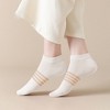Alilang Women's Ankle Socks Wicking Non Slip Cotton for Casual Stability and Comfort 2 Pairs - One Size Fits Most - 2 of 4