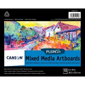 Canson Artist Series Plein Air Mixed Media Board, Foldover Binding, 10 Sheet, 8x10 inch, 1 Count - 1 of 4