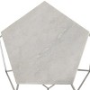 Abella Pentagon Accent Table - FOX4515A - Silver - Safavieh Couture - 4 of 4
