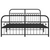 vidaXL Metal Bed Frame without Mattress with Footboard Black 59.1"x78.7" - 4 of 4