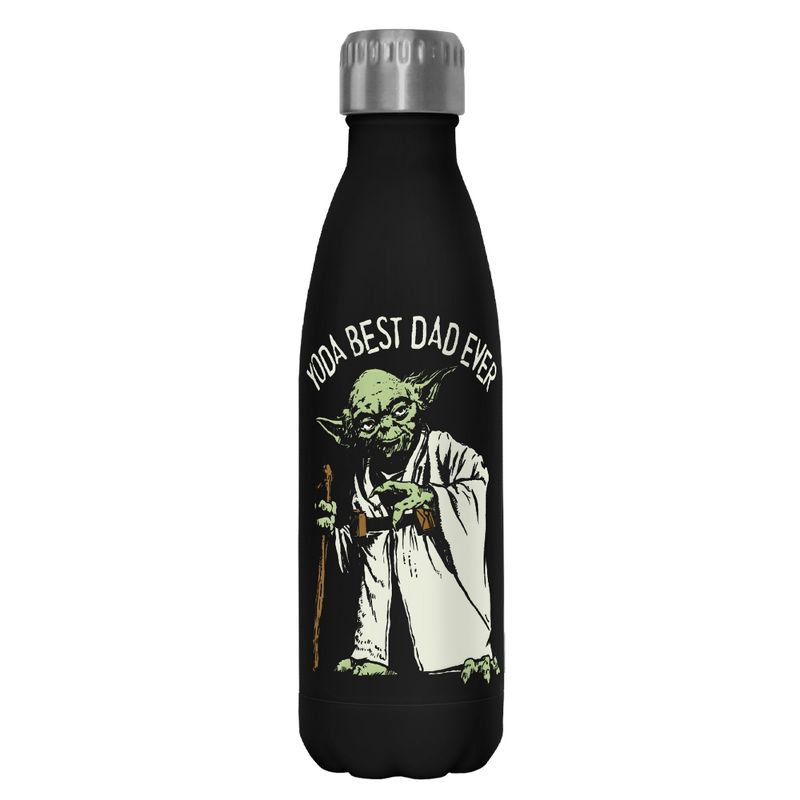 Star Wars Yoda Best Dad Ever Stainless Steel Water Bottle, 1 of 3