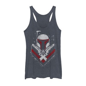 Women's Star Wars Boba Fett No Threats Only Promises Racerback Tank Top - 1 of 3