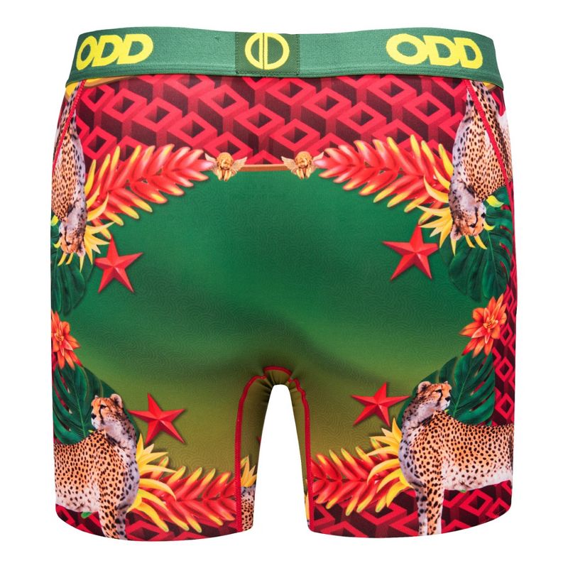 Odd Sox Men's Novelty Underwear Boxer Briefs, Cheetahs High Fashion, 2 of 5
