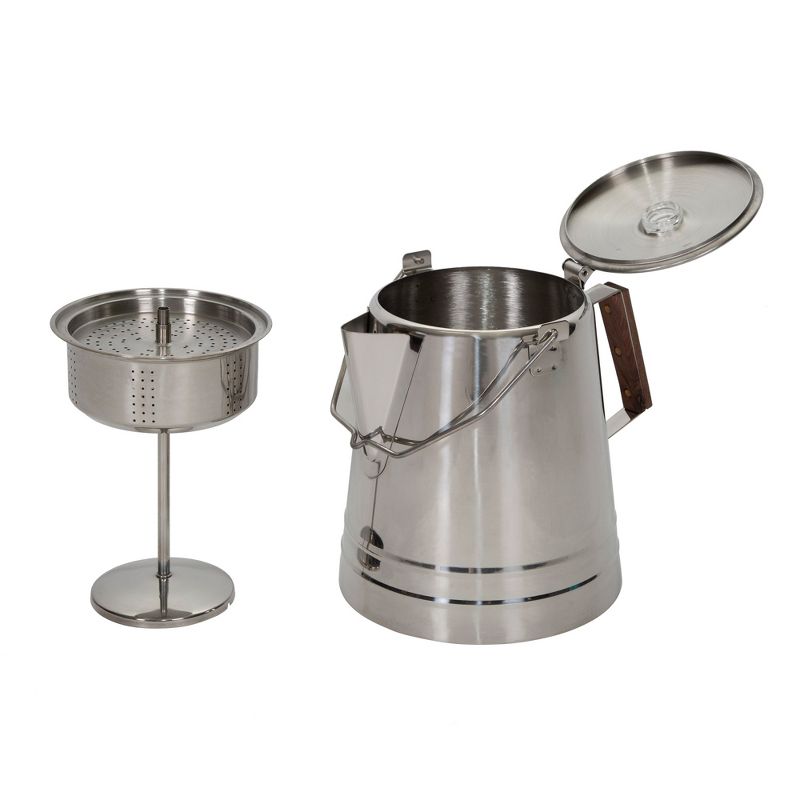 Stansport Stainless Steel Percolcator Coffee Pot 28 Cups, 3 of 8