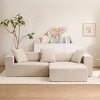 Modular Sectional Sofa With L-Shaped Lounge,Beige Cloud Modular Sofa With Deep Cushions,Convertible Sectional Sofa for Living Room-Maison Boucle - 2 of 4