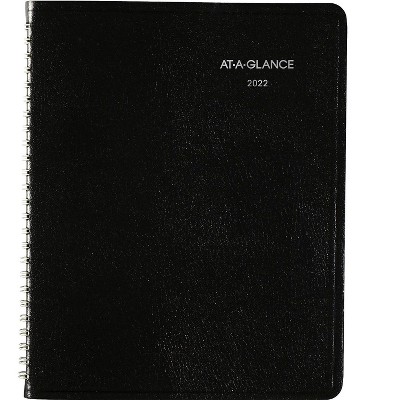 AT-A-GLANCE 2022 7" x 8.75" Planner DayMinder Black G535-00-22