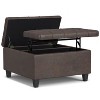 NicBex Square Linen Storage Ottoman Bench,Storage Ottoman with Lift Lids and Stitched Tuft Design,Modern Storage Bench for Living Room,Bedroom - 4 of 4