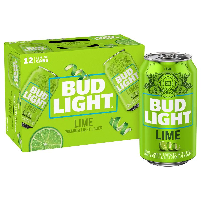 Bud Light Lime Beer - 12pk/12 fl oz Cans, 1 of 11