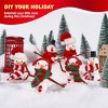 Joyfy 3 Pack Christmas DIY Snowman Craft Kit,  Christmas Party Favor School Funny Toy, Xmas Gift for Kids  Arts and Craft Activities - 2 of 4