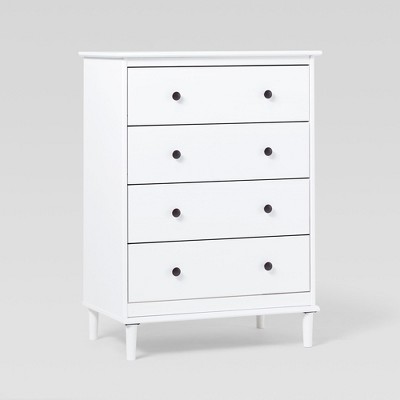 Saracina Home Stiva Classic Mid Century Modern Vertical 4 Drawer Dresser