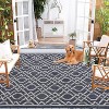 Outdoor Rug Modern Geometric Waterproof Patio Carpet Stain-Resistant Lightweight Non-Shedding Low Pile Floor Cover for Balcony RV - 2 of 4