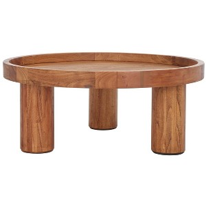 Meek 3 Leg Round Coffee Table - Safavieh - 1 of 4