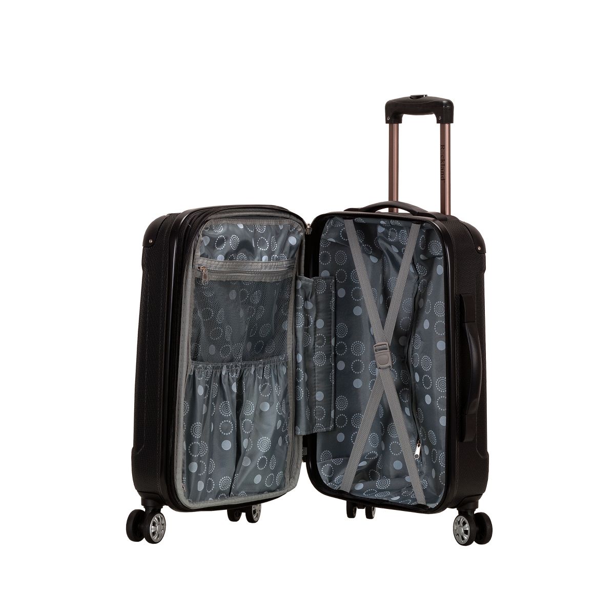 Rockland Sonic Expandable Hardside Carry On Spinner Suitcase - thumbnail 4