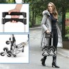 NAYSAYE Stair Climbing Hand Truck Dolly Foldable Aluminum Cart with Adjustable Handle for Home and Office, Black and Silver, 15.5"*10.5"*42" - 4 of 4