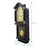 Bedford Clock Collection 26 Inch Chiming Pendulum Wall Clock in Antique Mahogany Cherry Oak Finish - 4 of 4