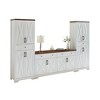 GDFStudio Fariel 108.7'' Modern Multifunctional TV Cabinet Set with 2 Sideboards - 3 of 4