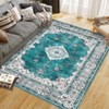 Area Rugs for Living Room Bedroom Dining Room Nursery Office Hallways, Washable Large Boho Vintage Bohemian Distressed Oriental Carpet Non Slip - 3 of 4