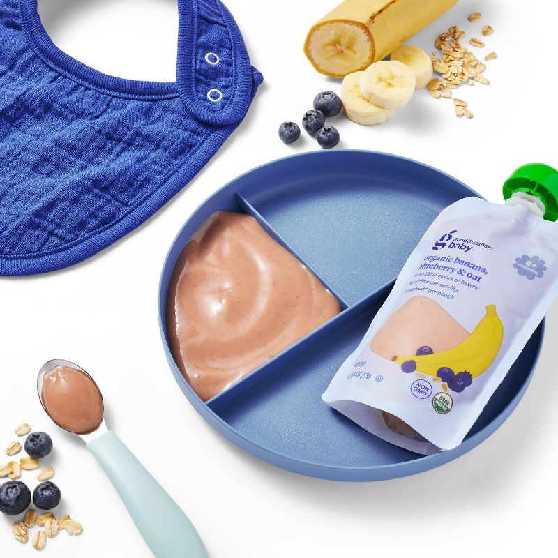 Organic Banana Blueberry Oat Baby Food Pouch - 4oz - Good &#38; Gather&#8482;, 2 of 4