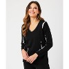 Women's V-Neck Sweater - Angel Apparel - 3 of 4