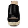 Allegra K Women's Espadrille Wedge Heel Wedge Sandals - 3 of 4