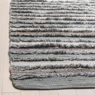 Coastal Charm Grey Cotton Flat-Woven 2'3" X 8' Runner