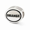 Black Bow Jewelry Sterling Silver & Enamel Syracuse University Collegiate Bead Charm - 2 of 4