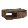23" Rustic offee Table with Sliding Barn Door and Practical Storage for Living Room or Family Room - 2 of 4
